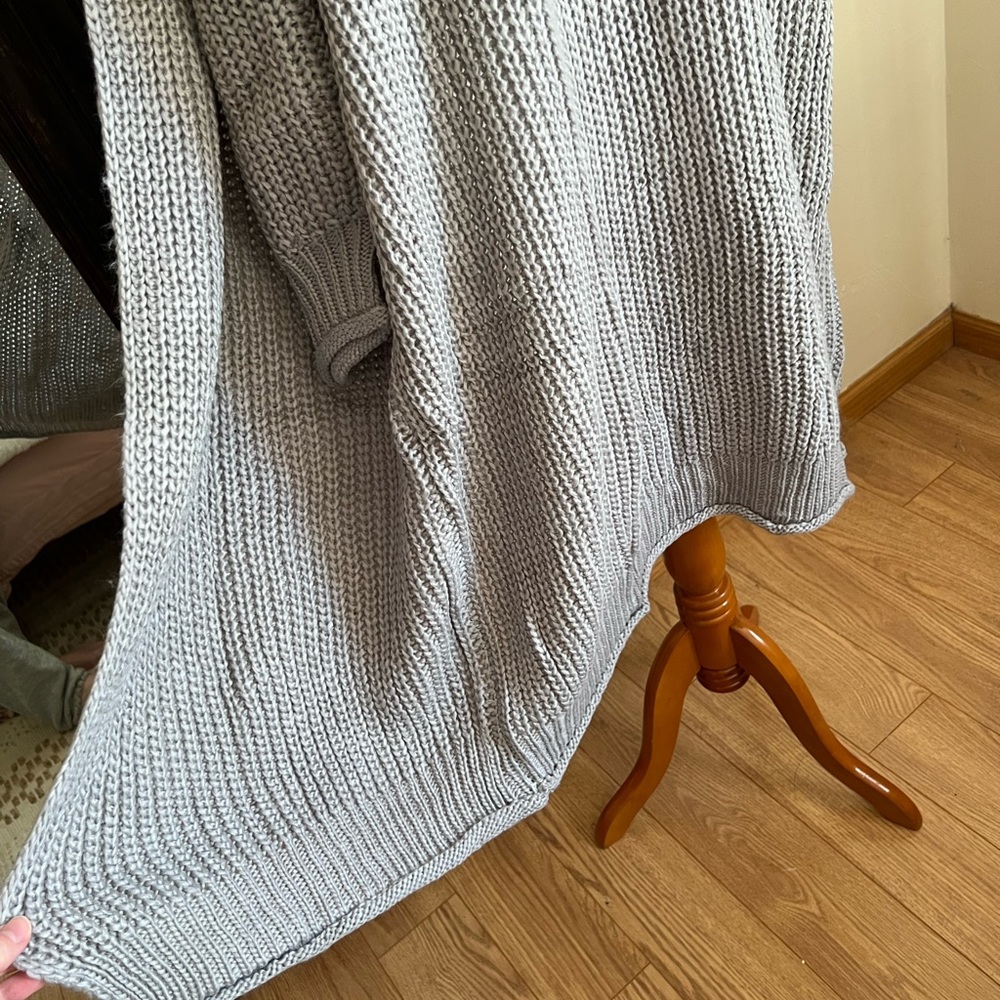 NEW POL Classic & Chic Maxi Cardigan - Grey - Picture 3 of 3